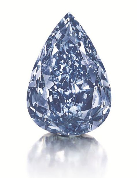 Winston Blue Diamond • Christie's Winston Blue, Harry Winston, Jewelry Auction, Rock Collection, Rocks And Gems, King George, Pear Shaped Diamond, Fancy Color Diamonds, Precious Gems