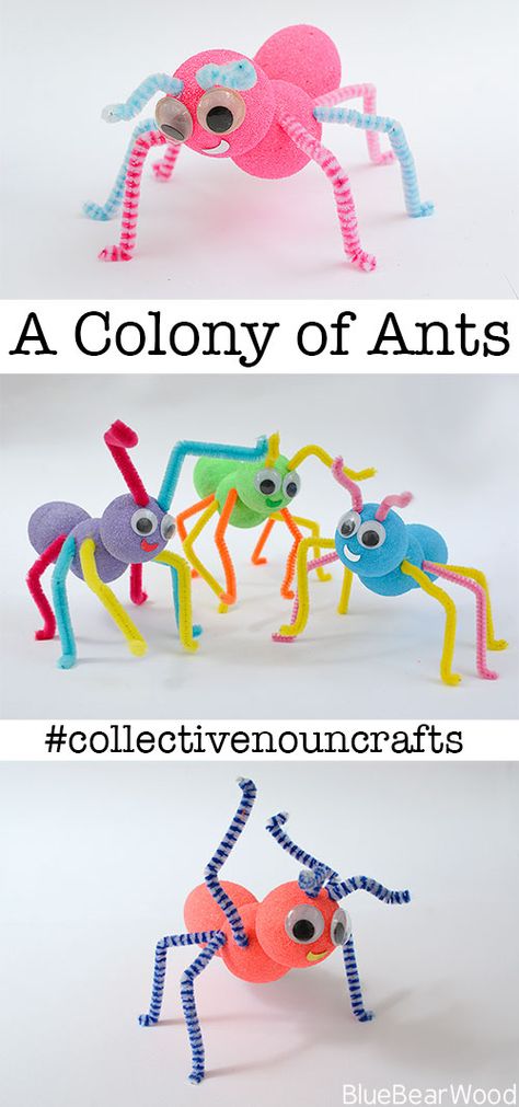 Ant Craft, Ant Crafts, Insect Crafts, Bug Crafts, Spring Crafts For Kids, Animal Crafts For Kids, Classroom Fun, Camping Crafts, Craft For Kids