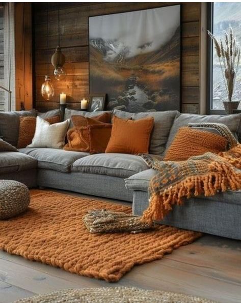 Living Room Decor Brown Couch, Comfy Living Room, Ideas Living Room, Living Room Decor Apartment, Boho Living Room, A Living Room, Ideas Living, Front Room, Cozy Living Rooms