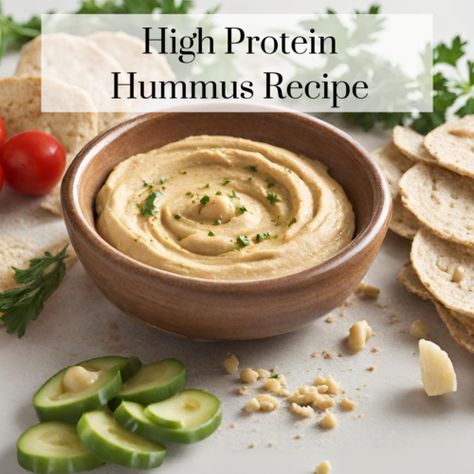 High Protein Hummus, Protein Hummus, Creamy Hummus Recipe, Protein Desserts, Snack Attack, Hummus Recipe, Protein Pack, Hemp Seeds, Cottage Cheese