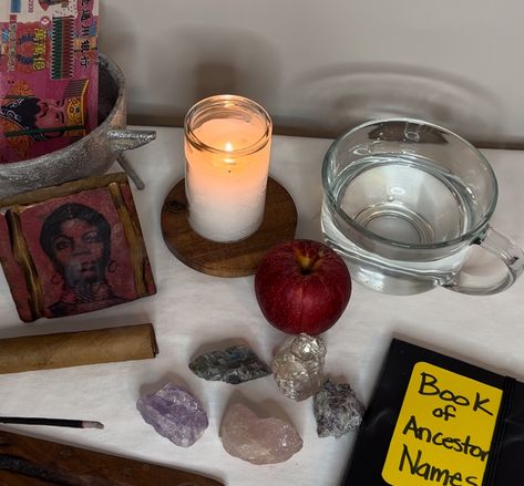 Praying To Ancestors, Ancestor Aesthetic, Ancestor Shrine, Alter Ideas Spiritual, Connect With Ancestors, Honoring Ancestors, Ancestor Work, Ancestral Altar, Ancestor Altar