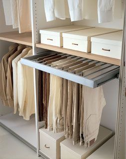 hanging pants Bedroom Décor, Wardrobe Organisation, Organisation, Bedroom, Hanging Pants, Organization Closet, The Closet, Closet Organization, Decor Bedroom