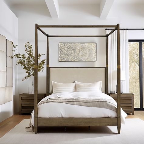 Canopy Bed Aesthetic Modern, Canopy Bed Queen, Queen Canopy Bed, Bed Frame Queen, Canopy Bed Frame, Bed Queen, Madison Park, Canopy Bed, Beds & Bed Frames