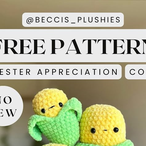 Becci on Instagram: "🌽FREE PATTERN ALTERT WHOP WHOP💃🏻🌽  So happy to release this easy NO SEW pattern!! This is perfect for your next market!! They are super quick and simple to make, so definitely something for beginners💖🌽  And also #2 of my Barbecue Bundle is already out!! Check out my first barbecue pattern in my etsy shop (it‘s a little hot dog👀🌭)  Thanks SM to my testers who were all super fast and made the cutest corns on earth!! You did amazing thank you💖 check out their profiles (tagged in the post)🌽  #crochet #crochetpattern #crochetfreepattern #freecrochetpattern" Crochet Corn, Projek Mengait, Fast Crochet, Instagram Pattern, Crochet Dog Patterns, Crochet Kids Hats, Crochet Eyes, Fall Crochet, Diy Yarn Crafts