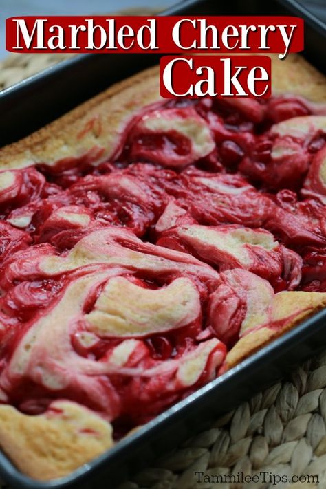 Cherry Pie Cake Recipe, Cherry Pie Cake, Pie Cake Recipe, Cherry Pie Filling Recipes, Cherry Dump Cake, Boxed Cake Mixes Recipes, Cake Mix Desserts, Canning Cherry Pie Filling, Pie Filling Recipes