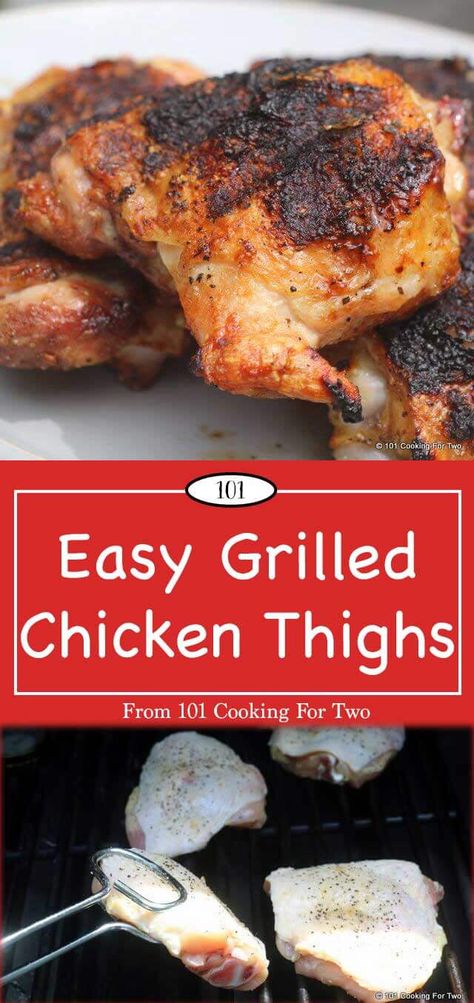 Learn how to grill perfect chicken thighs with this easy to follow picture tutorial. Let's fire up the grill for some crispy, moist chicken thighs. via @drdan101cft Grilled Boneless Chicken Breast, Moist Chicken Breast, Grilled Chicken Breast Recipes, Bbq Chicken Thighs, Bbq Chicken Breast, Grilled Chicken Tenders, Crispy Chicken Thighs, Great Chicken Recipes, Grill Chicken