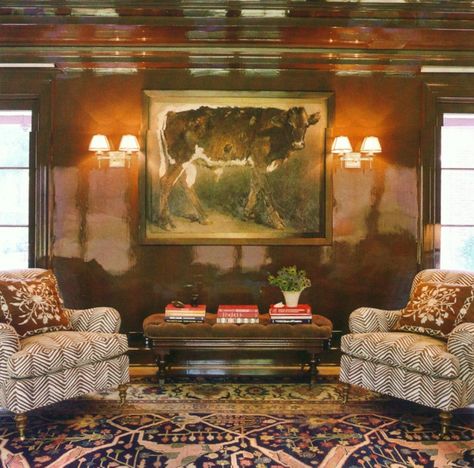 5 More Fabulous Interior Designers I Would Hire {part II} - laurel home Man Cave Inspiration, Monochromatic Interior, Lacquered Walls, Monochromatic Color Scheme, Texas Homes, Pierre Frey, Cool House Designs, Traditional House, Modern House Design