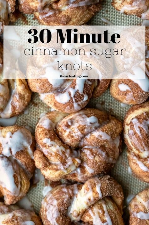 30 Minute Cinnamon Sugar Knots Sweet Pretzels, Cinnamon Knots, Cinnamon Twists, Quick Treats, Homemade Cinnamon Rolls, Homemade Bread Easy, Enjoy Your Meal, Breakfast Sweets, Cinnamon Recipes