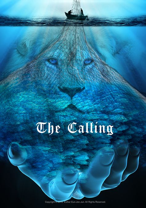 The calling, Lion of Judah cast your nets, He will make you fishers of men. Prophetic Art painting. The Witch Of Endor, Witch Of Endor, Prophetic Painting, God's Favor, Lion Of Judah Jesus, Fishers Of Men, Tribe Of Judah, Prophetic Art, Bride Of Christ