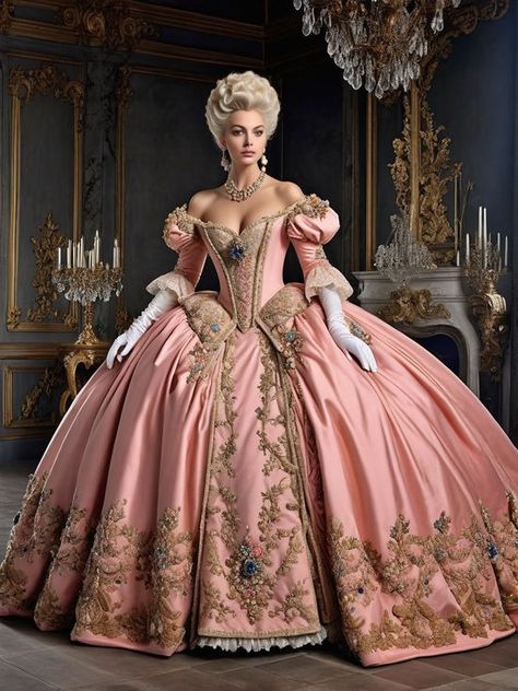 Extravagant Rococo-era gown luxurious rococo style gown by dodoman - Playground Rococo Dress, Egypt Fashion, Fairytale Gown, Period Dress, Fantasy Gowns, Fairytale Dress, Gorgeous Clothes, Princess Outfits, Rococo Style