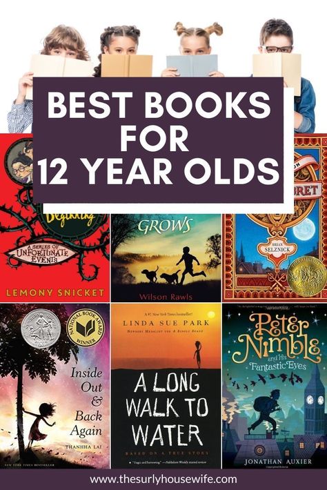 Books for 12 year old kids Sixth Grade Reading, 7th Grade Reading, Middle School Books, 6th Grade Reading, Homeschool Books, Middle School Reading, Middle Grade Books, Seventh Grade, Grade Book