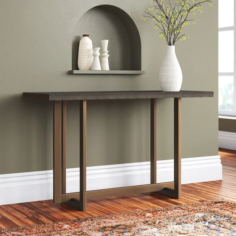 Gray Entryway, Console Sofa, Entryway Hallway, Entryway Table, Wood Console Table, Wood Console, Console Tables, Joss And Main, Console Table