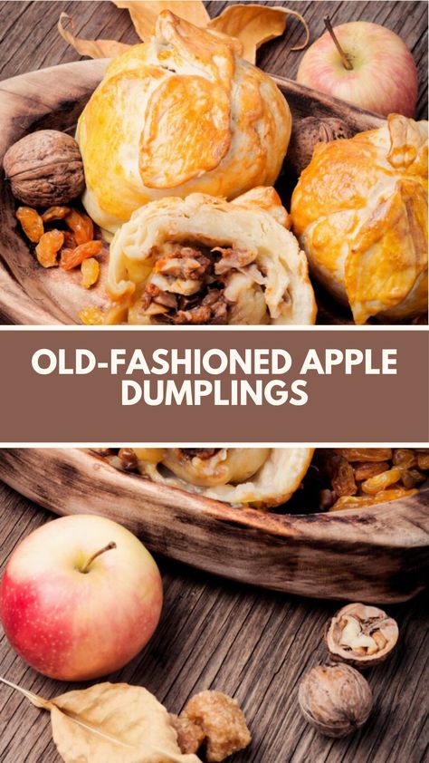 Old-Fashioned Apple Dumplings recipe is made of fresh apples, cinnamon, and flaky pastry this delightful dessert serves 8 and takes about 1 hour to prepare, making it a perfect treat for any occasion, especially during the fall. Amish Apple Dumplings Recipe, Puff Pastry Apple Dumplings, Old Fashioned Apple Dumplings Recipe, Apple Blossom Recipe, Fresh Apple Recipes, Apple Dumplings Recipe, Best Apple Desserts, Healthy Apple Desserts, Apple Dumpling Recipe