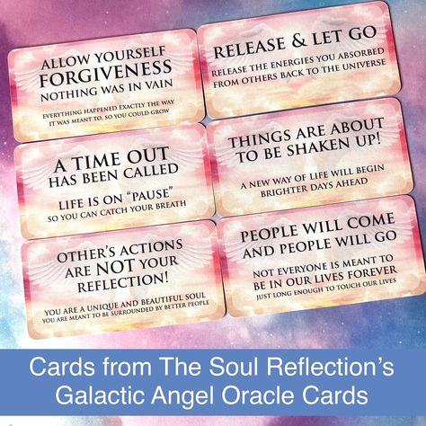 Today’s message - surrender to changes and let go. Please take only what resonates and leave the rest. The cards used are from The Soul Reflection’s Galactic Angel Oracle Cards by Nadine Swiger. . Recently a pause on life was called. This time out was used to reflect. For some, you got too much in your head space. People will come and people will go in our lives. Nothing of the past was in vain! You lived with a heart wide open and one day you will again too. Others behavior was never a refl... Oracle Card Spreads, Unique Tarot Decks, Angel Oracle Cards, Forever Yours, Time Out, Oracle Cards, Tarot Decks, Our Life, Letting Go