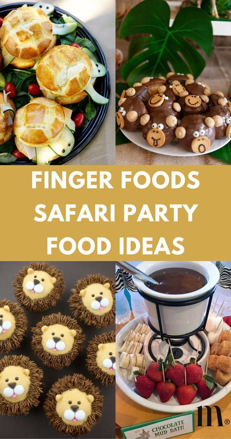 Take a walk on the wild side with these inventive safari-themed snacks! Dive into a jungle of flavor with these kid-friendly finger foods perfect for any birthday bash! 🐒🌴🥪 We've got everything you need to make your next party a roaring success. Explore recipes, decor ideas, and more to bring your vision to life! 🎉🍰✨ Mickey Safari Birthday Food, Wild One Party Decor, Wild Animal Themed Birthday Party, Wild One Food Ideas, Safari Theme Food Ideas, Wild 1 Birthday Party, Jungle Theme Food, Safari Themed Food, Safari Party Food Ideas