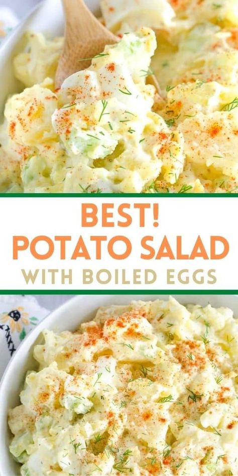 Potato Salad With Eggs, Salad With Eggs, The Best Potato Salad, Best Potato Salad, Homemade Potato Salads, Best Potato Salad Recipe, Potato Salad Dressing, Potato Salad Recipe Easy, Potato Salad With Egg