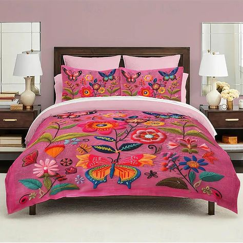 Vintage Butterfly Pattern Duvet Cover Set Set Soft 3-Piece Luxury Cotton Bedding Set Home Decor Gift King Queen Duvet Cover 2024 - $93.99 Duvet Covers Cheap, Gamer Bedroom, Colorful Comforter, Best Bedding Sets, Cotton Bedding Set, Pattern Duvet Cover, Queen Duvet Cover, Quirky Home Decor, Cotton Bedding Sets