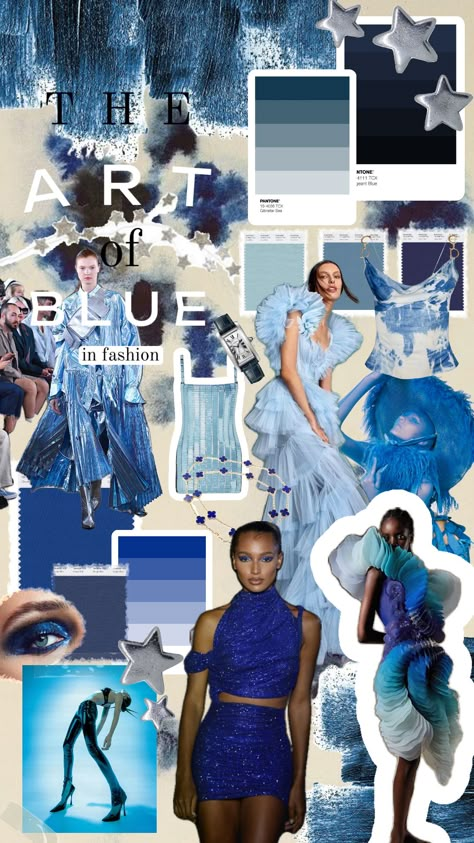 THE ART OF BLUE IN FASHION 🪩🪩🌊🌊🦋🦋🩵🩵 design done by me :)) #wallpaper #graphicdesign #blue #collageaesthetic #collageart Bride Fashion Illustration, Moodboards Fashion, Ancient Egypt Fashion, Denim Aesthetic, Me Wallpaper, Living Room Wall Designs, Egypt Fashion, Ocean At Night, Fashion Journal