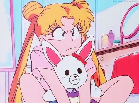 ♡ Sailor Moon ♡ An Anime, Sailor Moon, A Girl, Blonde Hair, A Woman, Blonde, Moon, Hair, Anime