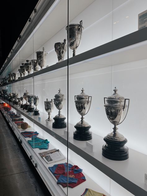 Trophy Cabinets, Barcelona Museum, Sport Rack, Concert Crowd, Trophy Display, Sports Office, Trophy Case, Spain Barcelona, World Cup Winners