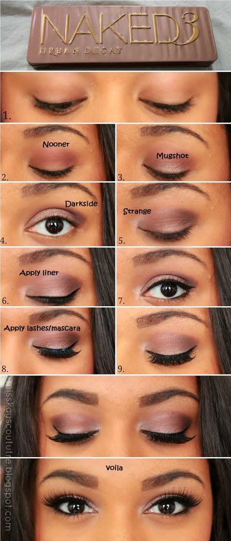 added my own notes on the pic so i dont have to follow the link every time, original found at http://beautybardaily.blogspot.com.au/2014/01/pictorial-ud-naked-3-smokey-eye-kays.html Smokey Eyes Tutorial, Makeup Tip, Smokey Eye Tutorial, Smink Inspiration, Beauty Make-up, Smoky Eyes, Makeup Guide, Eye Tutorial