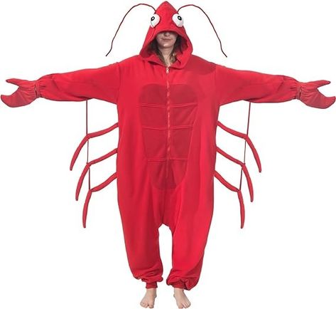 Amazon.com: AIYOUYIYA Adult Lobster Onesie Costume Funny Halloween Crustaceans Cosplay Pajamas One-Piece Sleepwear Homewear for Women Men : Clothing, Shoes & Jewelry Crustaceans, Funny Halloween, Men Clothing, Shoes Jewelry, Women Men, Pajamas, One Piece, For Women, Halloween