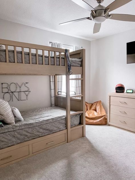 Bennett Twin-over-Twin Bunk Bed curated on LTK Big Boy Room Bunk Beds, Brothers Room Ideas Shared Bedrooms Bunk Bed, Bunk Bed Rooms Boys, Boy Bunk Beds Room Ideas, Bunkbed Boys Room, 4 Kids In One Room, Bunkbed Boys Room Ideas, Boys Bedroom Ideas With Bunk Beds, Boys Bunk Beds Room Ideas