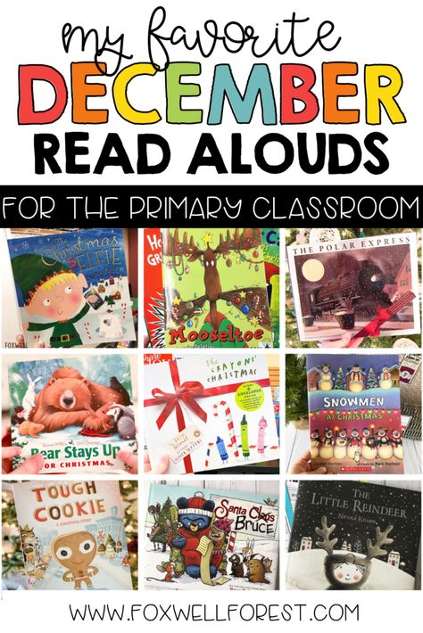 December Read Alouds, Amazing Books To Read, Read Alouds Kindergarten, Holiday Read Alouds, Winter Read Alouds, Christmas Read Aloud, Crayon Book, Best Christmas Books, December Kindergarten