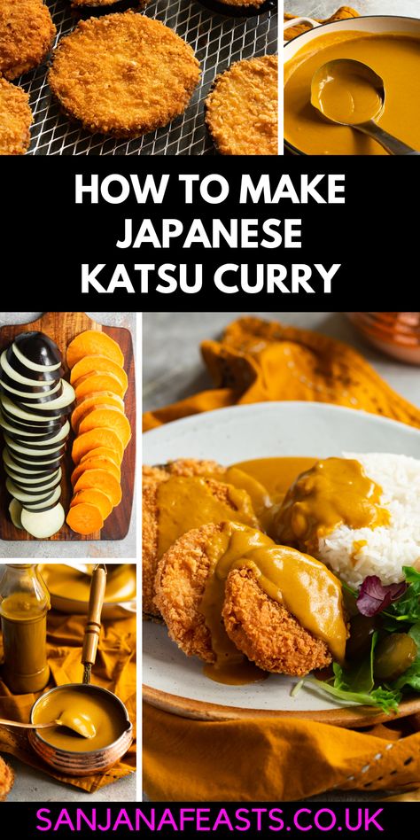 Sweet Potato Katsu Curry, Vegetarian Katsu Curry, Katsu Curry Sauce, Vegan Katsu, Vegan Katsu Curry, Katsu Curry Recipe, Katsu Curry Recipes, Creamy Coconut Curry, Asian Vegetarian Recipes