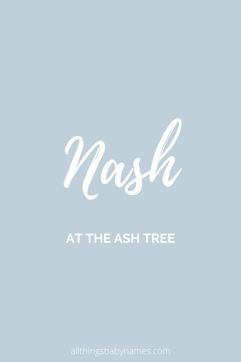 Nash name meaning, origin and more. View our database of thousands of baby names and curated name lists to help you find the perfect name for your baby. Sims Daycare, Ocean Baby Names, Names I Adore, English Boy Names, Uncommon Baby Boy Names, Boy Middle Names, Boy Name Meanings, Boy Baby Names