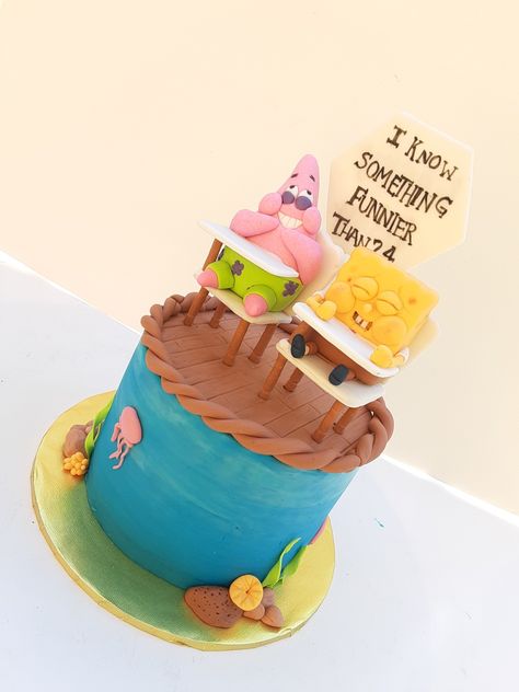 Spongebob And Patrick, Spongebob Cake, 25th Birthday Parties, Kids Cakes, Bday Cake, 25th Birthday, Cakes And More, Kids Cake, Sweet Snacks