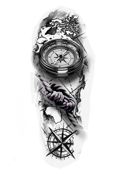 Pin by David Hidalgo on Screenshots | Nautical tattoo sleeve, Nautical tattoo, Tattoo designs men Compas Tattoo Designs, Tattoo Trends 2023, Compas Tattoo, Compass And Map Tattoo, Nautical Tattoo Sleeve, Compass Rose Tattoo, Compass Tattoo Design, Clock Tattoo Design, Map Tattoos