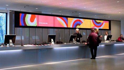 Print Advertising Design, Digital Signage System, Boston Museum Of Fine Arts, Living Room Lighting Design, Loft Designs, Digital Signage Displays, Interactive Walls, Signage System, Digital Signs