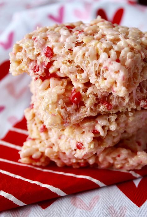 Red Hot Rice Krispies Treats Utah Food, Tried And True Recipes, Cinnamon Candy, Cereal Snacks, Rice Krispies Treats, Red Hots, Krispies Treats, Candy Cakes, Themed Desserts