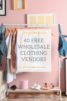 Small Clothes Boutique Ideas, Boutique Vision Board Ideas, Backdrop Ideas For Clothing Photos, Wholesale Boutique Clothing Vendors, Wholesale Vendors List Free, Boutique Vendor Booth Ideas, Small Boutique Ideas, Online Boutique Ideas, Clothing Boutique Ideas