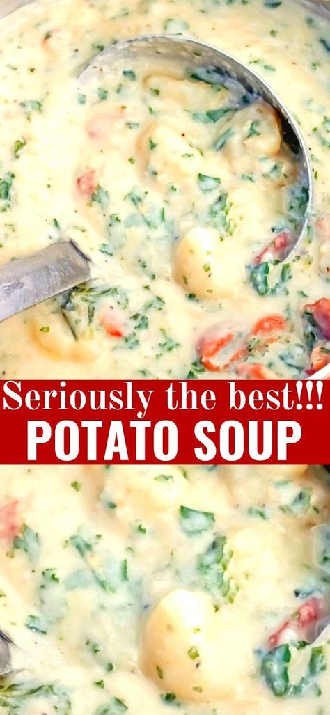 The Best Potato Soup, Best Potato Soup, Savory Soups, Think Food, Soup And Sandwich, Easy Soups, Easy Soup Recipes, Idee Pasto Sano, Hearty Soups