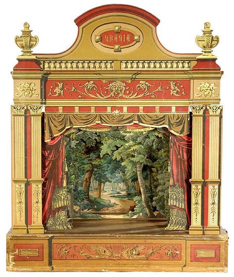 Toy Theater Puppet Theaters, Victorian Toys, Paper Theatre, Vintage Theatre, Toy Theatre, Puppet Theater, Shadow Puppets, Paper Houses, Paper Toys