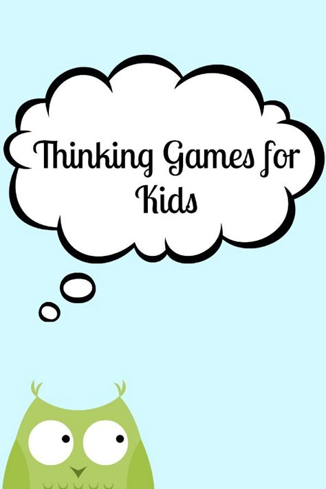 Thinking Games, Games To Play With Kids, Family Diy, Travel Games, Kids Games, Kid Activities, Indoor Activities, Thinking Skills, Activity Games