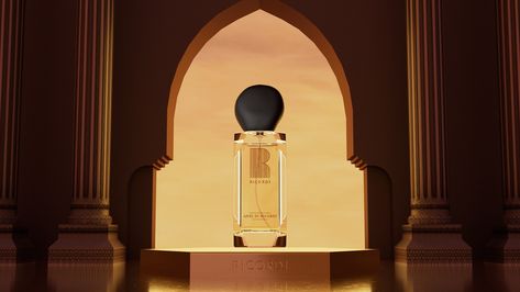 RICORDI Perfume / 3D Product Animation :: Behance Arabian Theme, 3d Product Animation, Product Animation, Motion Animation, 3d Motion, 3d Product, 3d Background, Maxon Cinema 4d, Adobe After Effects