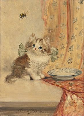 Meta Pluckebaum - Artist, Fine Art Prices, Auction Records for Meta Pluckebaum Painting Cats, Cat Paintings, Vintage Cats, Cat Illustrations, Art Mignon, Cat Art Illustration, Cat Sketch, Great Cat, Cat Artwork