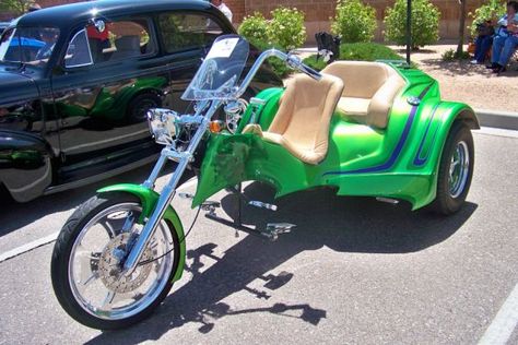 Tri Motorcycle, Vw Trikes For Sale, Trikes Motorcycles, Custom Trikes For Sale, Vw Beetle Parts, Vw Trike, Pink Motorcycle, Pueblo Colorado, Custom Trikes