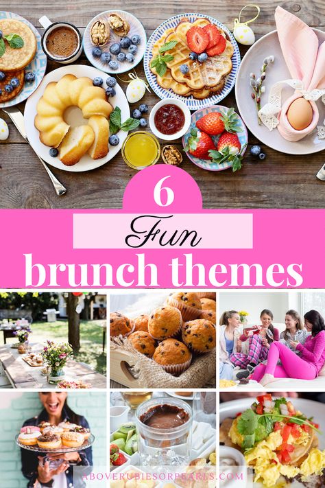 Party Brunch Ideas, Fun Brunch Ideas, Brunch Themes, Girls Brunch Party, Brunch Party Menu, Brunch Menu Ideas, Brunch Ideas For A Crowd, Hosting A Brunch, Brunch Party Recipes