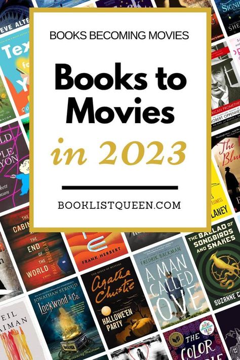 Books That Are Movies, Movies Based On Books, Books Turned Into Movies, 2023 Movies, Best Book Club Books, Books To Movies, 2023 Books, Book Club Reads, Great Books To Read