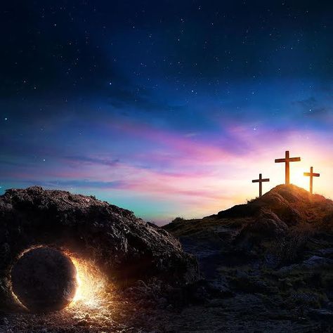 Ressurection Sunday Images, Jesus Tomb, Jesus Background, Church Backgrounds, Empty Tomb, Photoshop Digital Background, Christian Backgrounds, Church Pictures, Church Poster Design