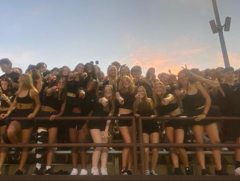 Black Out Fb Game, Black Out For Football Games, Fnl Black Out Outfits, Black Out Pep Rally Outfits, Black Out Fnl Theme, Black Out Student Section Football, Black Football Game Outfit, Black Out Pep Rally, Black Out Fnl