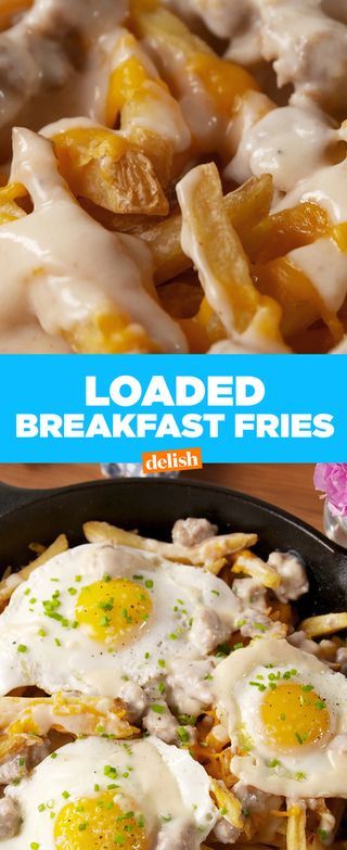 Breakfast Fries, Breakfast Poutine, Breakfast Food Truck, Dirty Fries, Poutine Recipe, Food Truck Menu, French Fries Recipe, Fried Breakfast, Easy Brunch Recipes