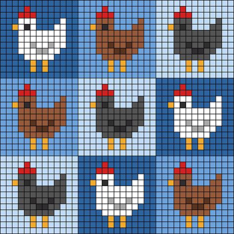 Alpha pattern #133755 | BraceletBook Eagles Cross Stitch Patterns, Crochet Stitch Graph, Square Pixel Art Pattern, Pixel Art Pattern Animals, Crochet Pattern Template Free, Pixel Chart Pattern, Grid Pattern Design Crochet, Mini Crochet Tapestry Pattern, Bird Grid Pattern