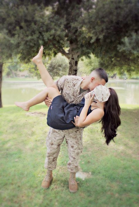 My Marine and I...the world stops when Im in his arms Text To Your Boyfriend, Military Couple Pictures, Military Couple Photography, Sweet Things To Say, Military Couples Photos, Military Engagement Photos, Military Marriage, Military Couple, Military Relationships