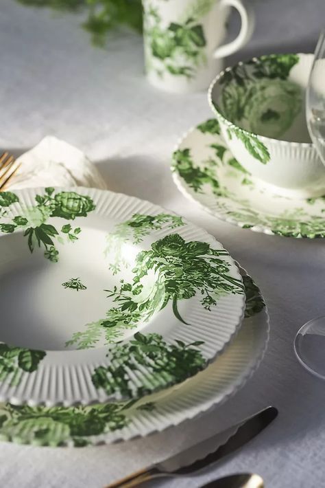 Shop All Kitchen & Dining | Anthropologie French Toile, Toile Fabric, Dinner Plate Sets, Dessert Plates, Plates Set, Cereal Bowls, Dessert Plate, Decoration Design, Dinnerware Sets