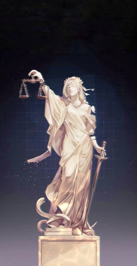 Justice Statue, Goddess Of Justice, Tears Of Themis, Lady Justice, Greek Gods And Goddesses, Greek Mythology Art, Greek Sculpture, Goddess Statue, Mythology Art